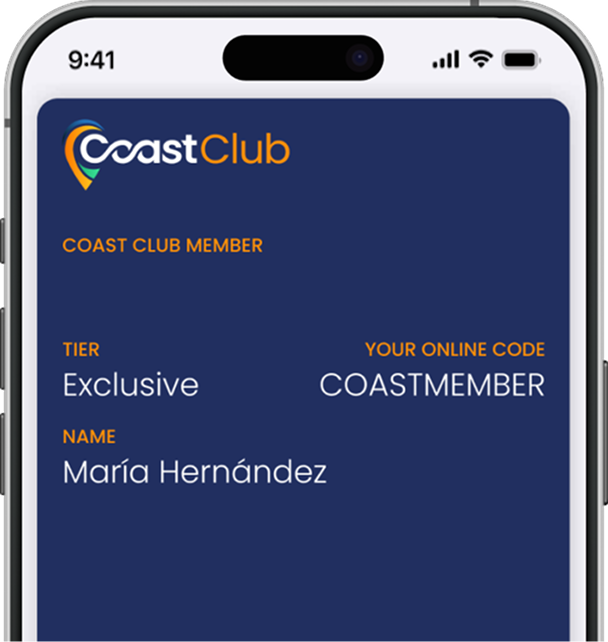 2. Get your CoastClub card